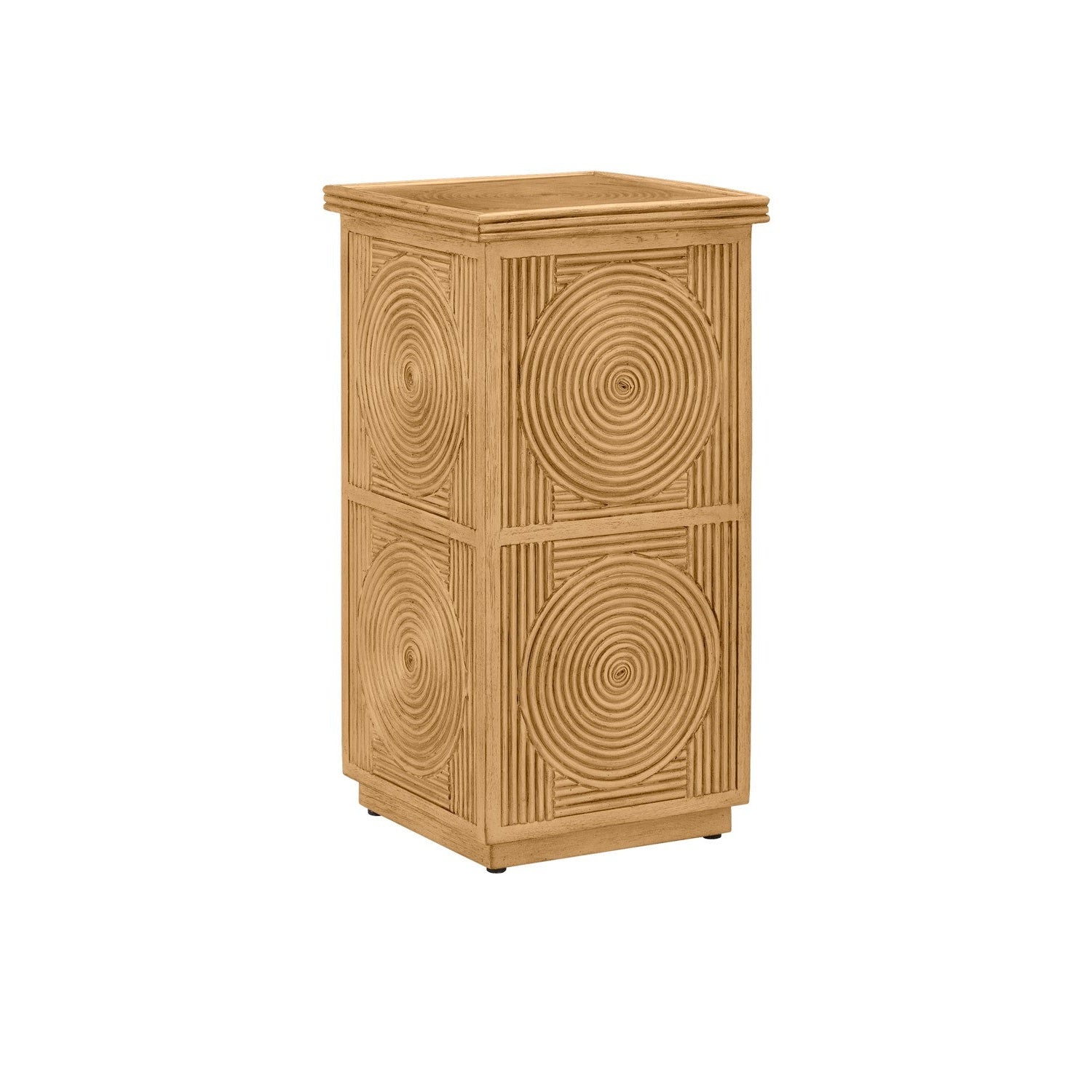 Currey and Company - 3000-0267 - Accent Table - Santos Collection - Sea Sand/Clear