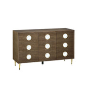 Currey and Company - 3000-0297 - Cabinet - Colette Collection - Tawny Brown/Polished Brass/Mirror