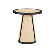 Currey and Company - 3000-0303 - Accent Table - Deanna Collection - Ivory/Black/Clear