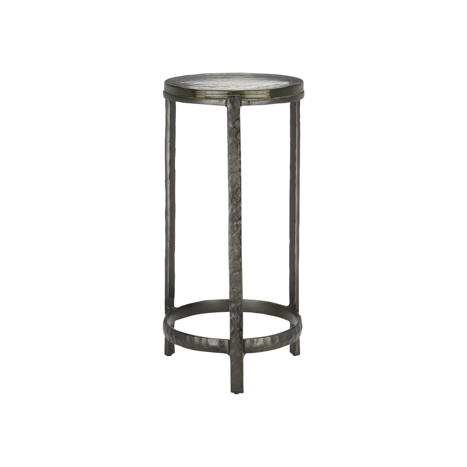 Currey and Company - 4000-0155 - Drinks Table - Acea Collection - Graphite/Clear