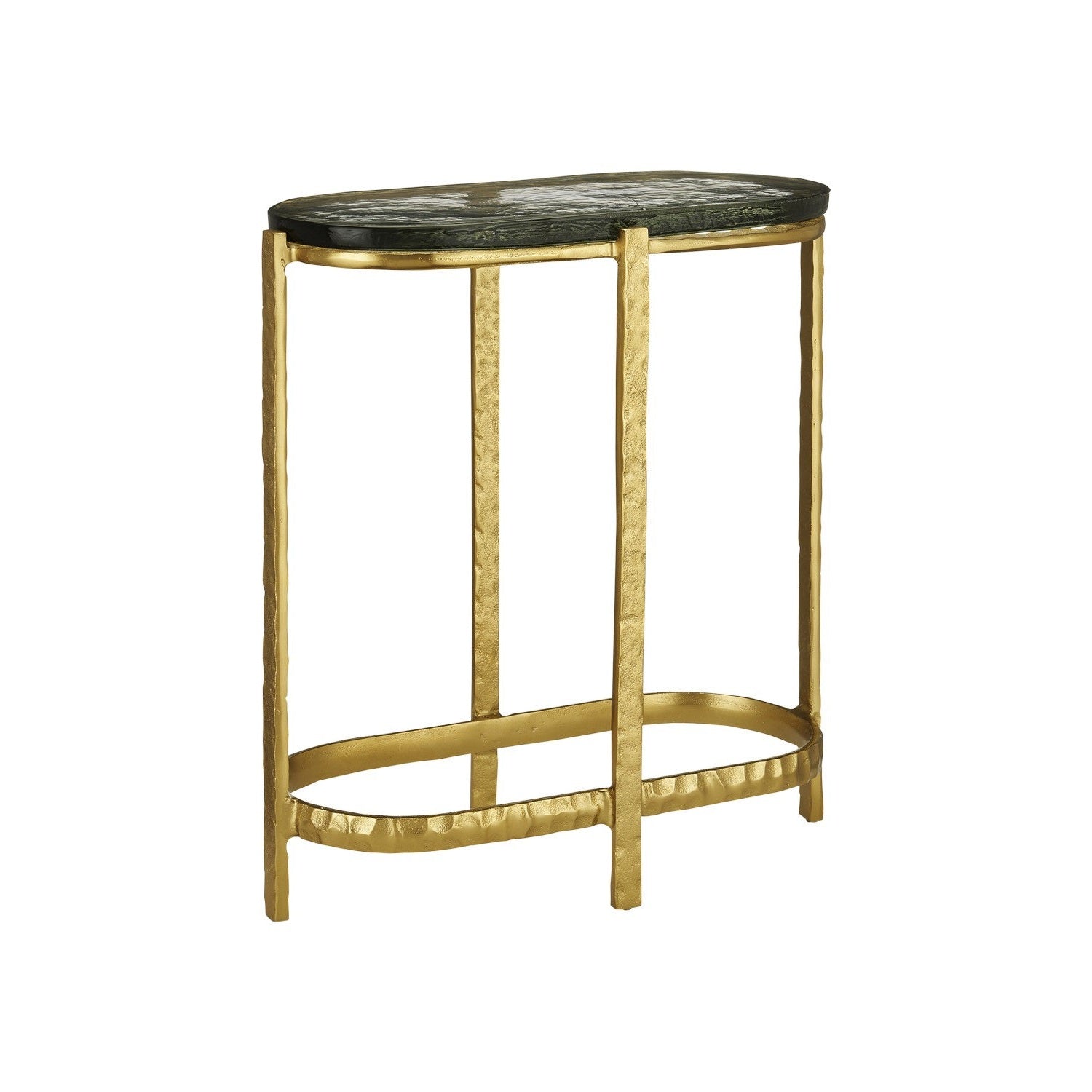 Currey and Company - 4000-0158 - Side Table - Acea Collection - Gold/Clear