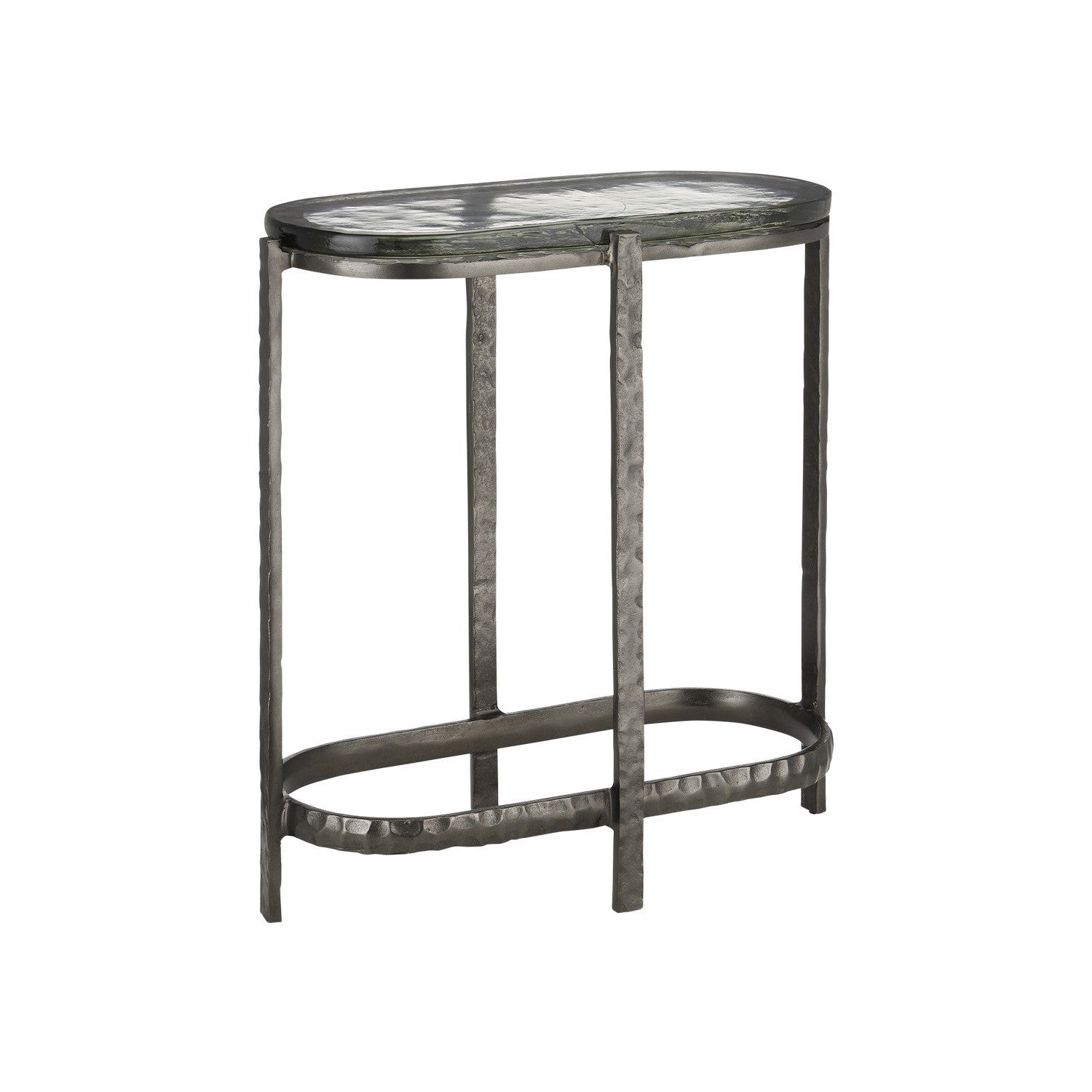 Currey and Company - 4000-0159 - Side Table - Acea Collection - Graphite/Clear