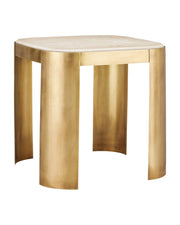 Currey and Company - 4000-0161 - Accent Table - Sev Collection - Natural/Gold