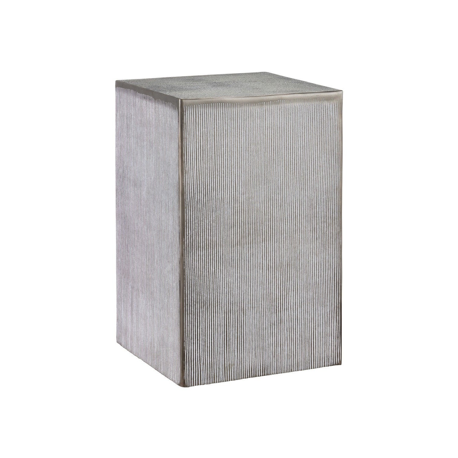 Currey and Company - 4000-0176 - Accent Table - Robles Graphite Accent Table - Graphite/White Patina