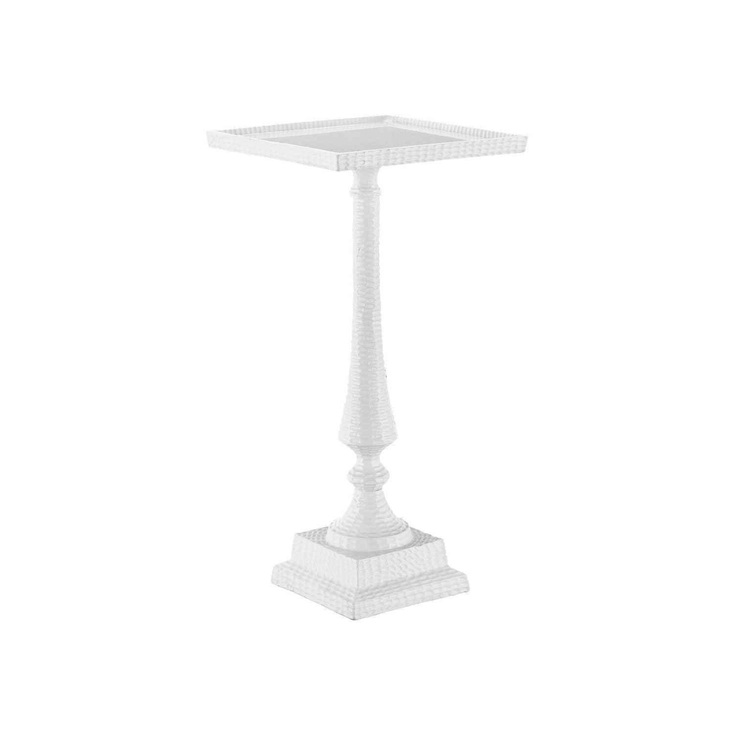 Currey and Company - 4000-0179 - Accent Table - Jena White Accent Table - White/Clear