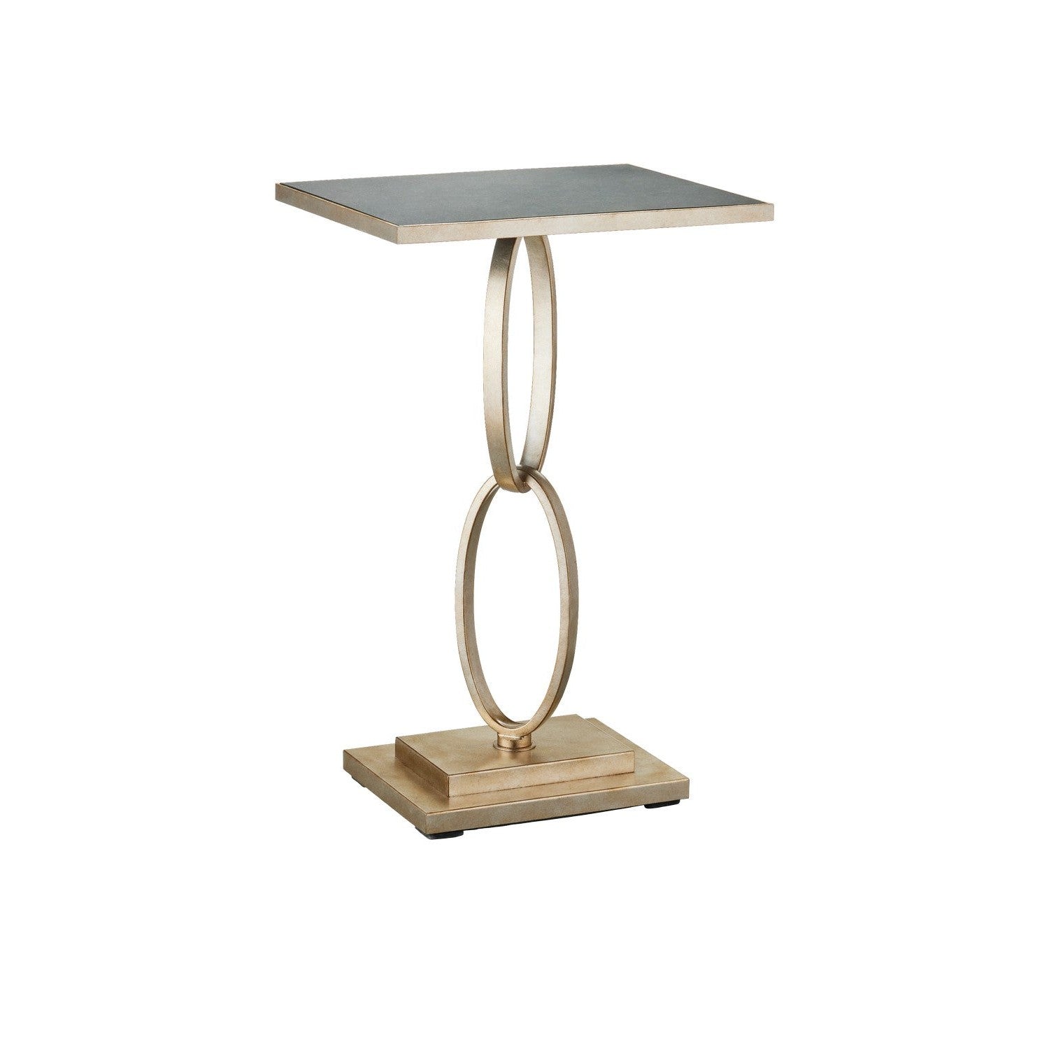 Currey and Company - 4000-0189 - Accent Table - Bangle Collection - Champagne/Antique Mirror