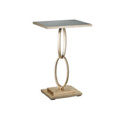 Currey and Company - 4000-0189 - Accent Table - Bangle Collection - Champagne/Antique Mirror
