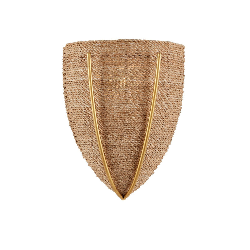 Currey and Company - 5000-0232 - One Light Wall Sconce - Dreamscape Wall Sconce - Natural/Contemporary Gold Leaf