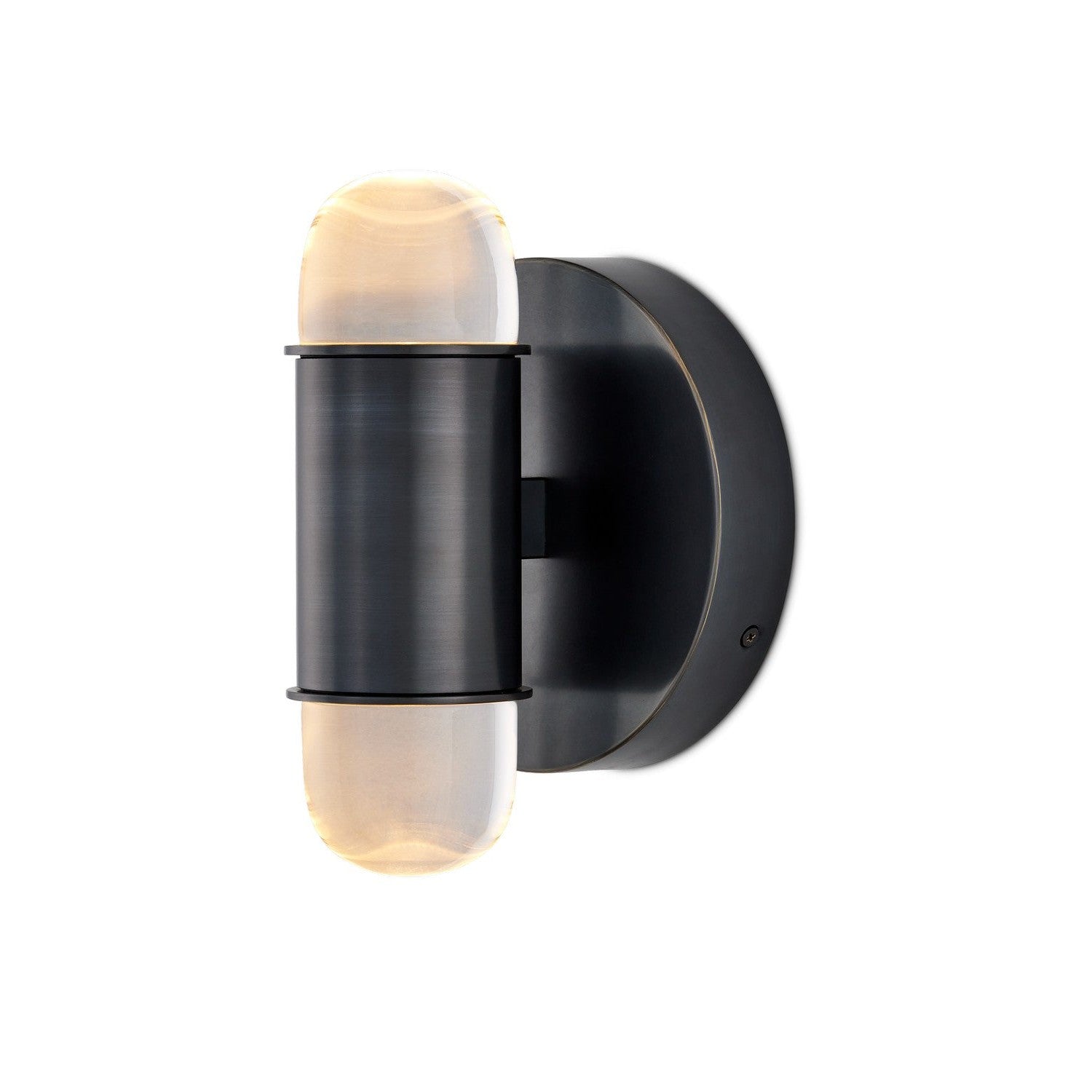 Currey and Company - 5000-0243 - LED Wall Sconce - Capsule Collection - Oil Rubbed Bronze/Clear