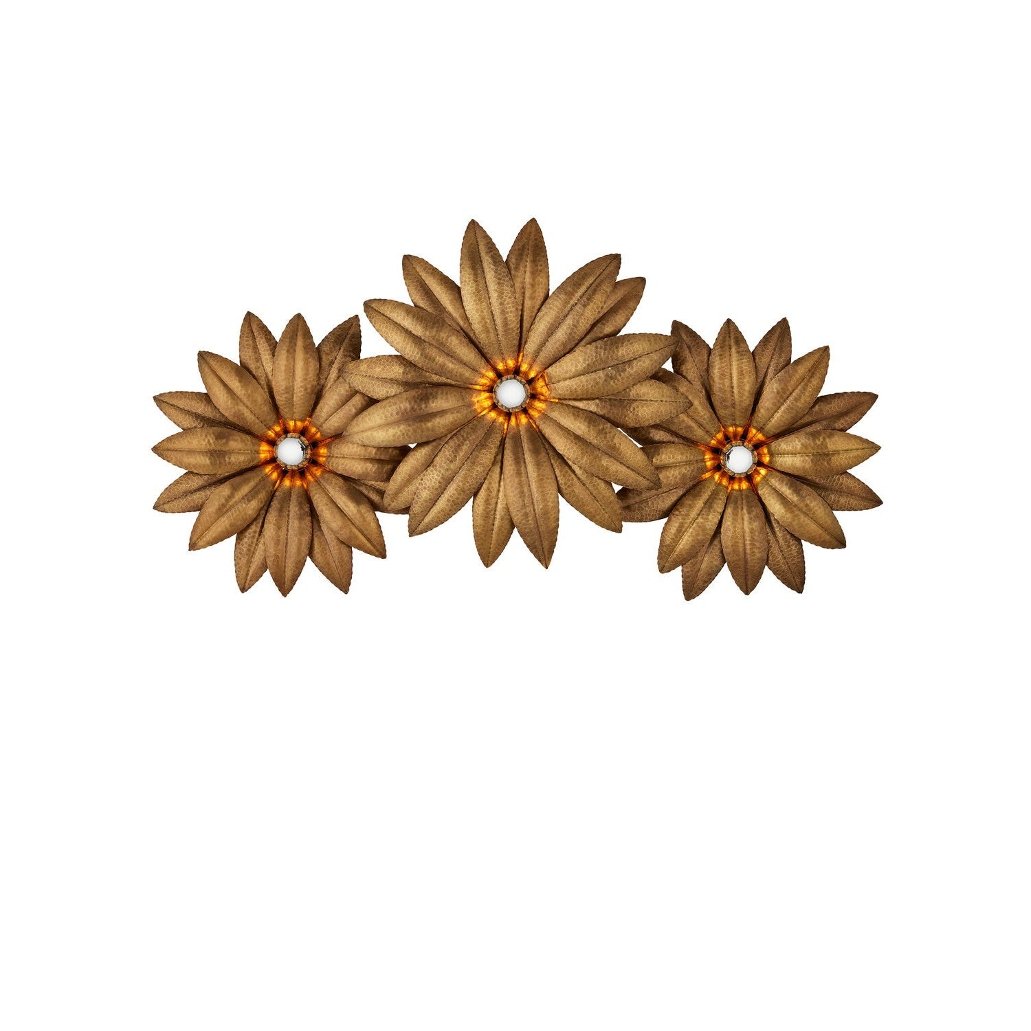 Currey and Company - 5000-0245 - Three Light Wall Sconce - Alithea Collection - Antique Brass