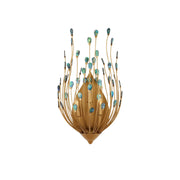 Currey and Company - 5000-0247 - Three Light Wall Sconce - Delphos Collection - Contemporary Gold/Natural