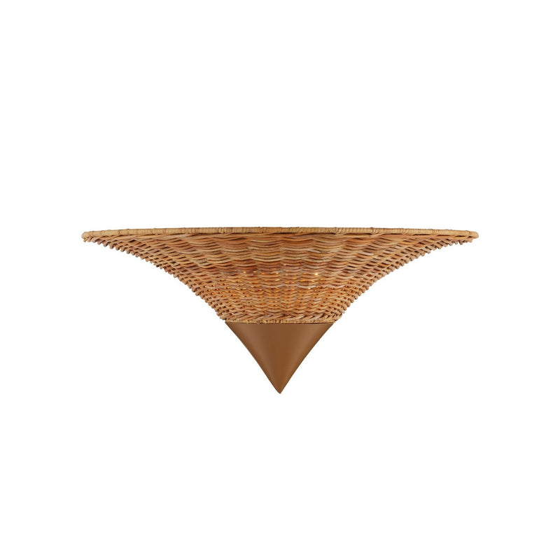 Currey and Company - 5000-0251 - Three Light Wall Sconce - Zola Wall Sconce - Natural/Khaki