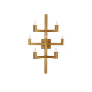 Currey and Company - 5000-0252 - Seven Light Wall Sconce - Andre Collection - Brass