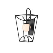Currey and Company - 5500-0045 - One Light Wall Sconce - Rochefort Collection - Black/White