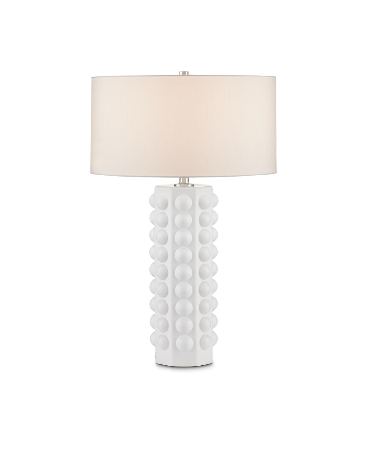 Currey and Company - 6000-0870 - One Light Table Lamp - Cassandra Collection - Matte White