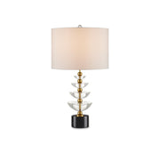 Currey and Company - 6000-0872 - One Light Table Lamp - Waterfall Table Lamp - Clear/Natural/Brass