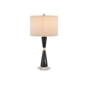 Currey and Company - 6000-0903 - One Light Table Lamp - Edelmar Collection - Natural/Natural Brass/Clear