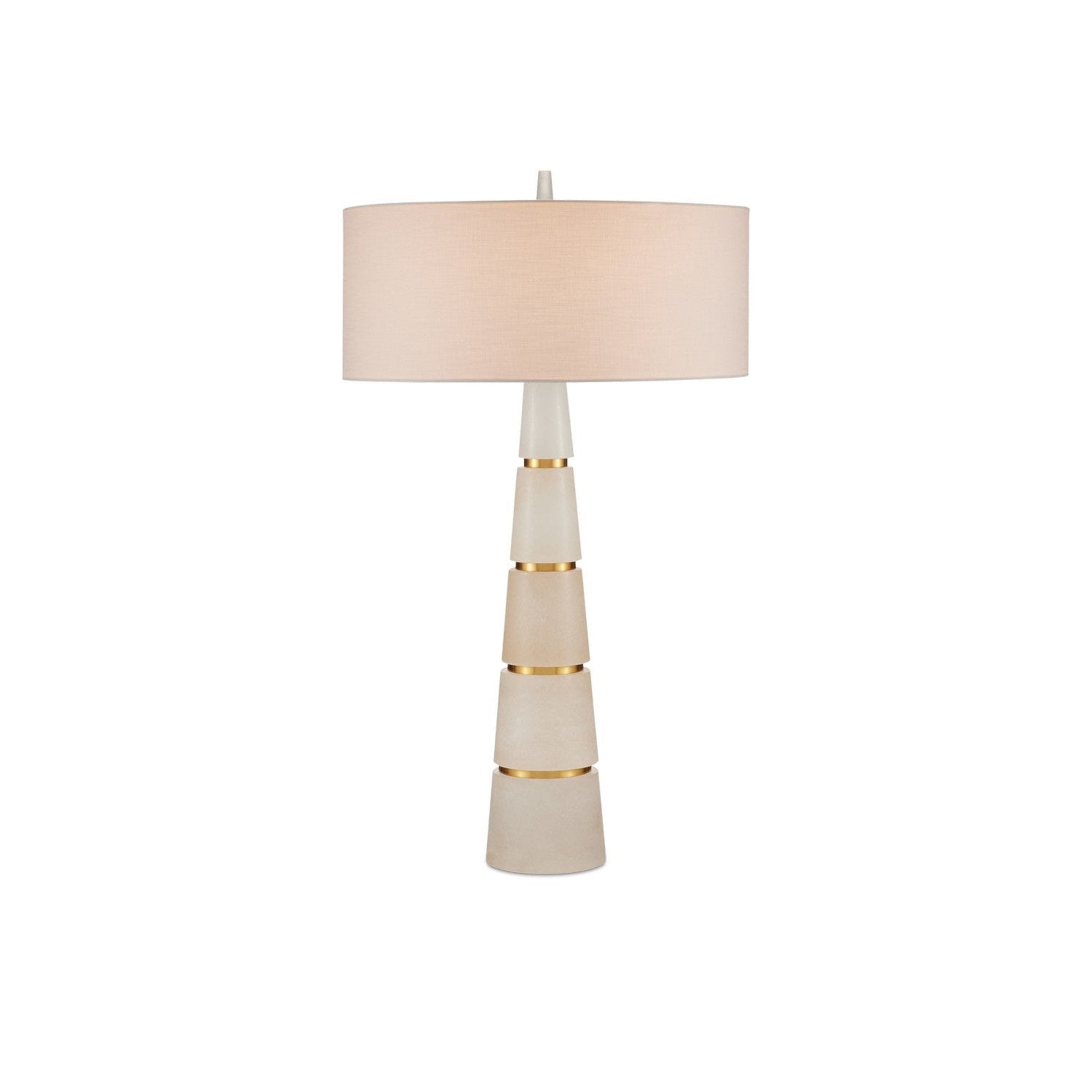 Currey and Company - 6000-0904 - Two Light Table Lamp - Eleanora Table Lamp - Natural/Natural Brass