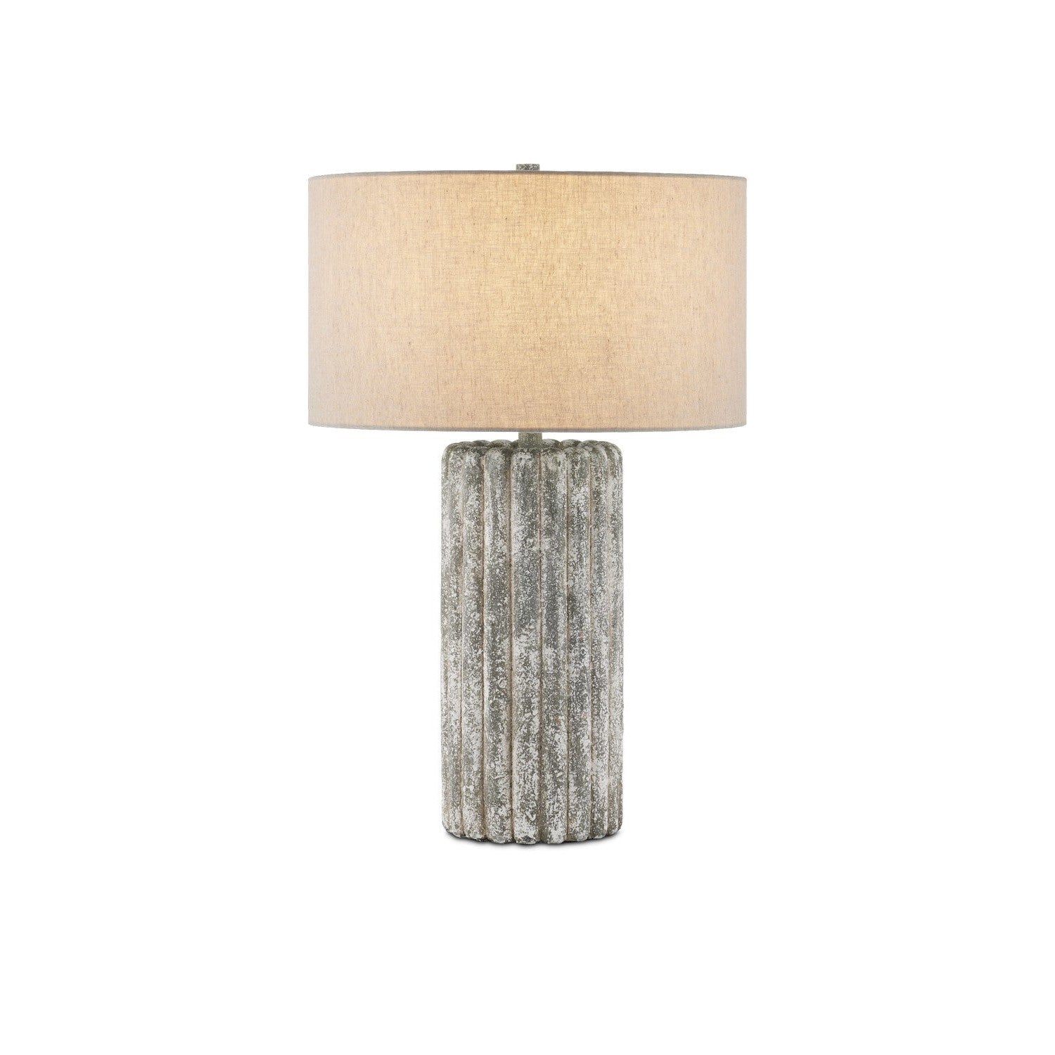 Currey and Company - 6000-0924 - One Light Table Lamp - Boudoirs Table Lamp - Dark Gray/Off-White