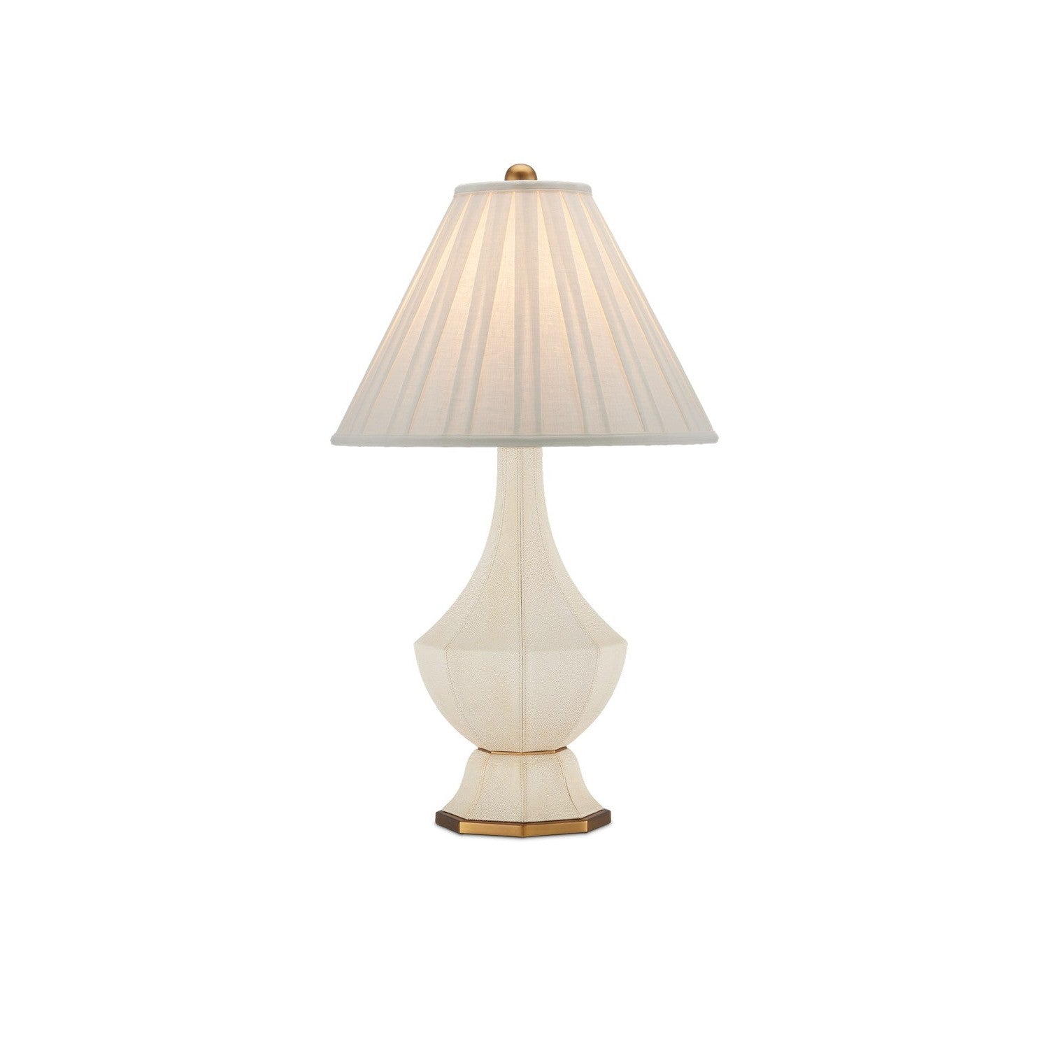 Currey and Company - 6000-0926 - One Light Table Lamp - Musetta Table Lamp - Beige/Antique Brass