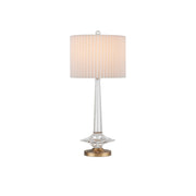 Currey and Company - 6000-0927 - One Light Table Lamp - Anton Table Lamp - Clear/Antique Brass