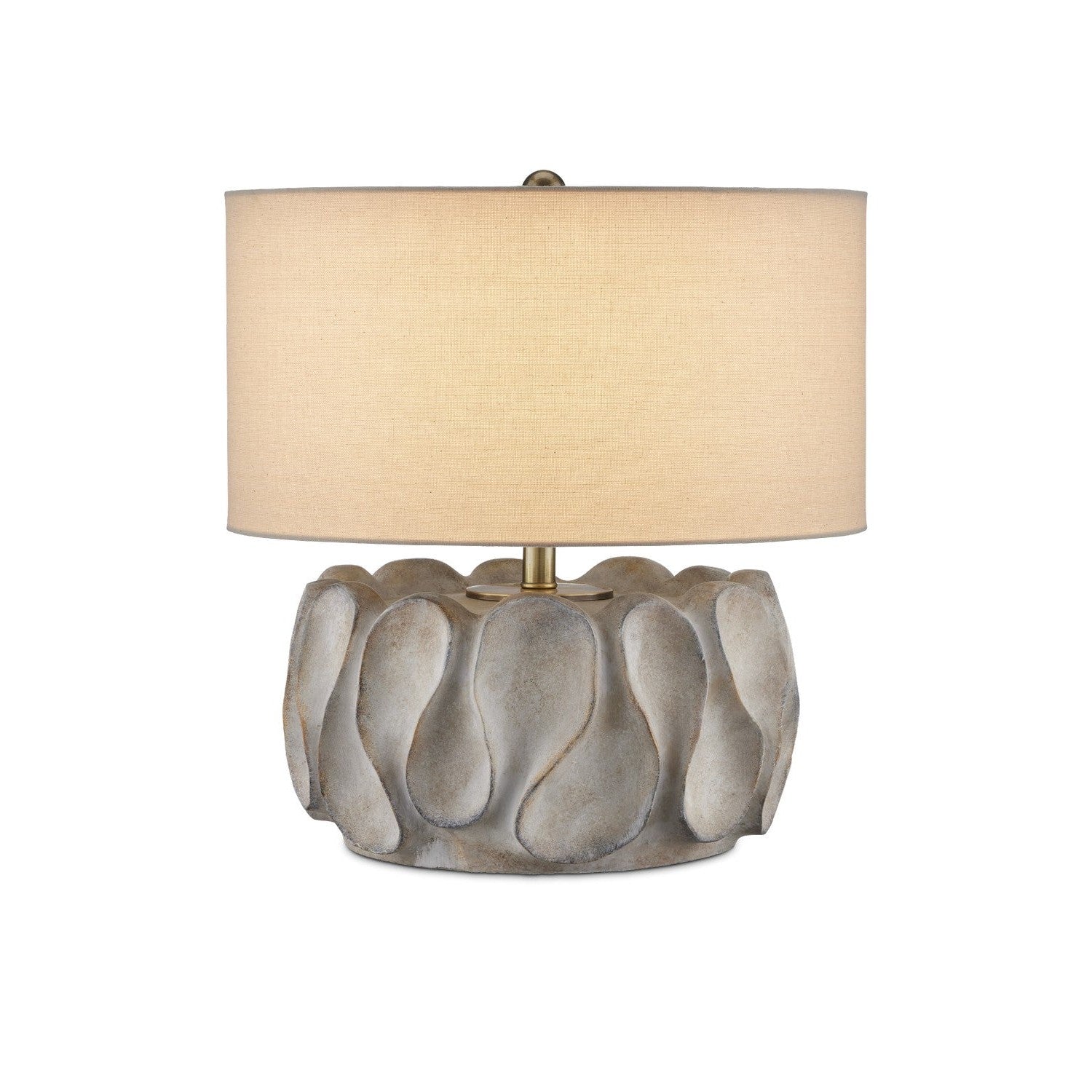 Currey and Company - 6000-0928 - One Light Table Lamp - Weststrand Table Lamp - Gray/Dark Gray/Brown/Light Antique Brass
