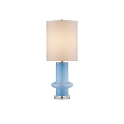 Currey and Company - 6000-0935 - One Light Table Lamp - Aquaviva Collection - Blue/Clear/Polished Nickel