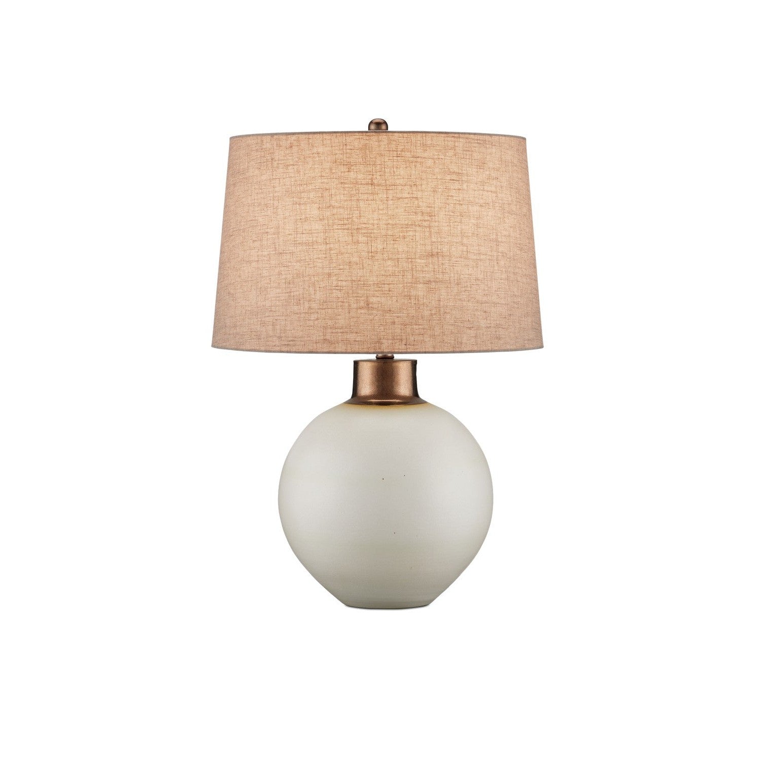 Currey and Company - 6000-0939 - One Light Table Lamp - Olano Table Lamp - Off-White/Metallic Gold