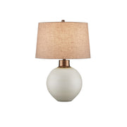 Currey and Company - 6000-0939 - One Light Table Lamp - Olano Table Lamp - Off-White/Metallic Gold