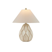 Currey and Company - 6000-0941 - One Light Table Lamp - Edgemoor Table Lamp - Beige/Dark Brown/Light Antique Brass