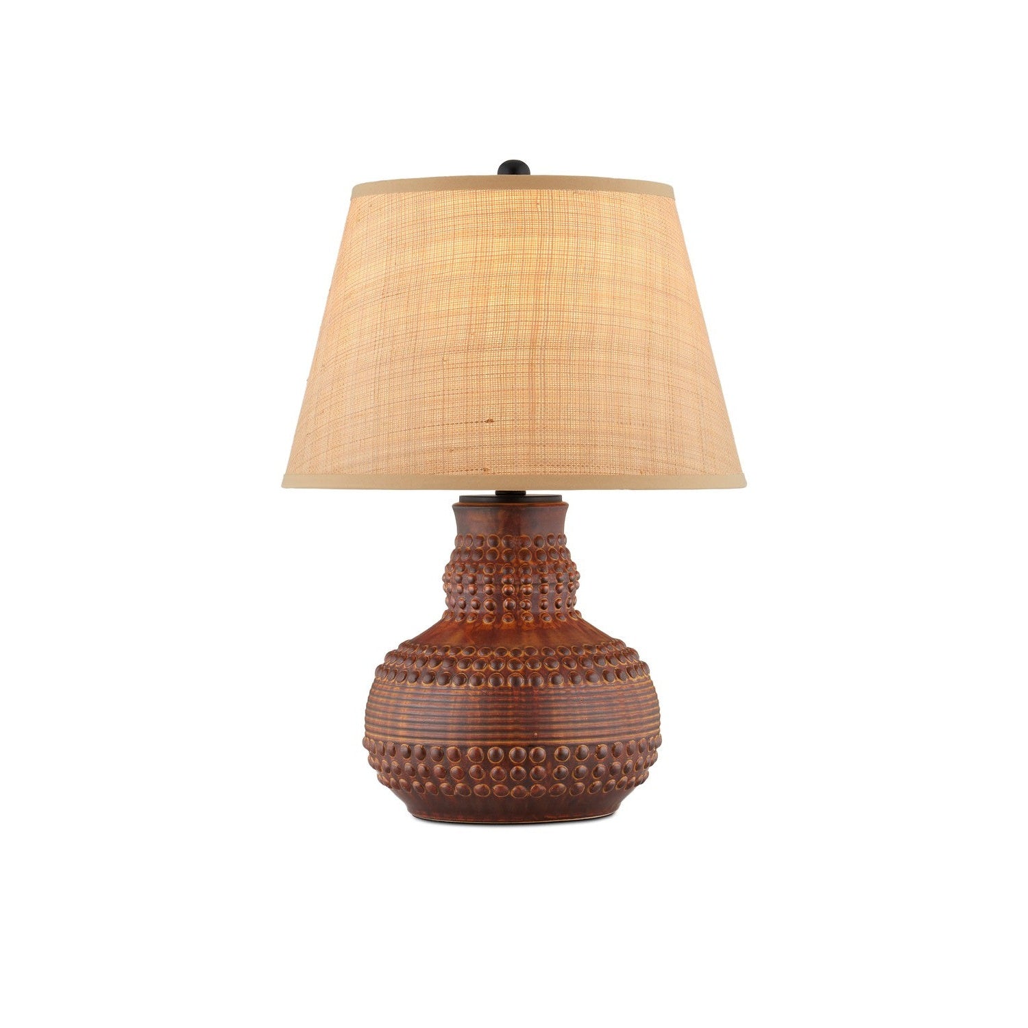 Currey and Company - 6000-0942 - One Light Table Lamp - Atamo Table Lamp - Dark Brown/Rustic Black