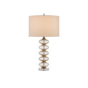 Currey and Company - 6000-0945 - One Light Table Lamp - Zebulon Table Lamp - Clear/Gold/Antique Brass