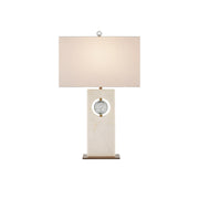 Currey and Company - 6000-0949 - One Light Table Lamp - Radiant Table Lamp - White/Clear/Antique Brass