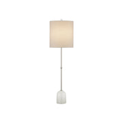 Currey and Company - 6000-0950 - One Light Table Lamp - Craquelle Table Lamp - Clear Crackle/Polished Nickel