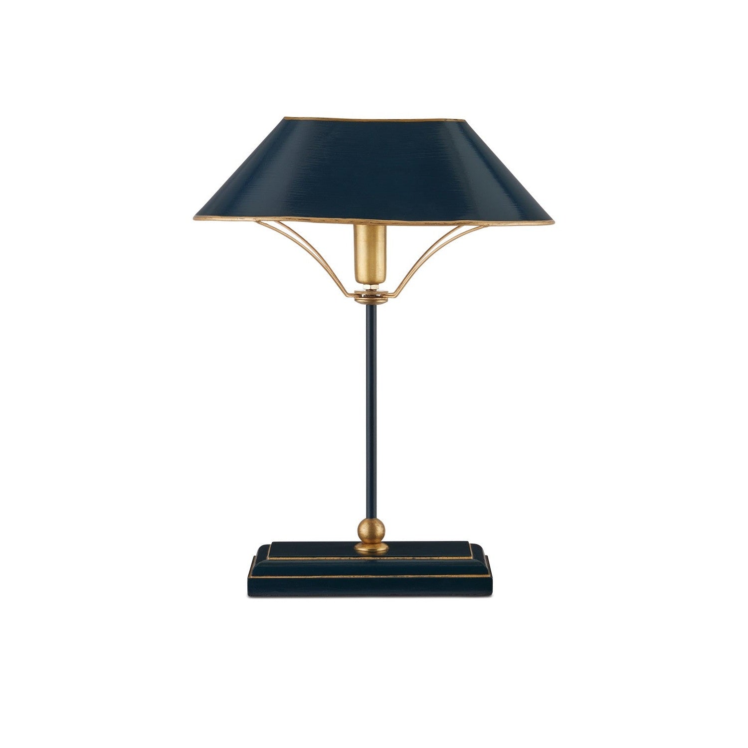 Currey and Company - 6000-0953 - One Light Table Lamp - Daphne Collection - Navy/Gold
