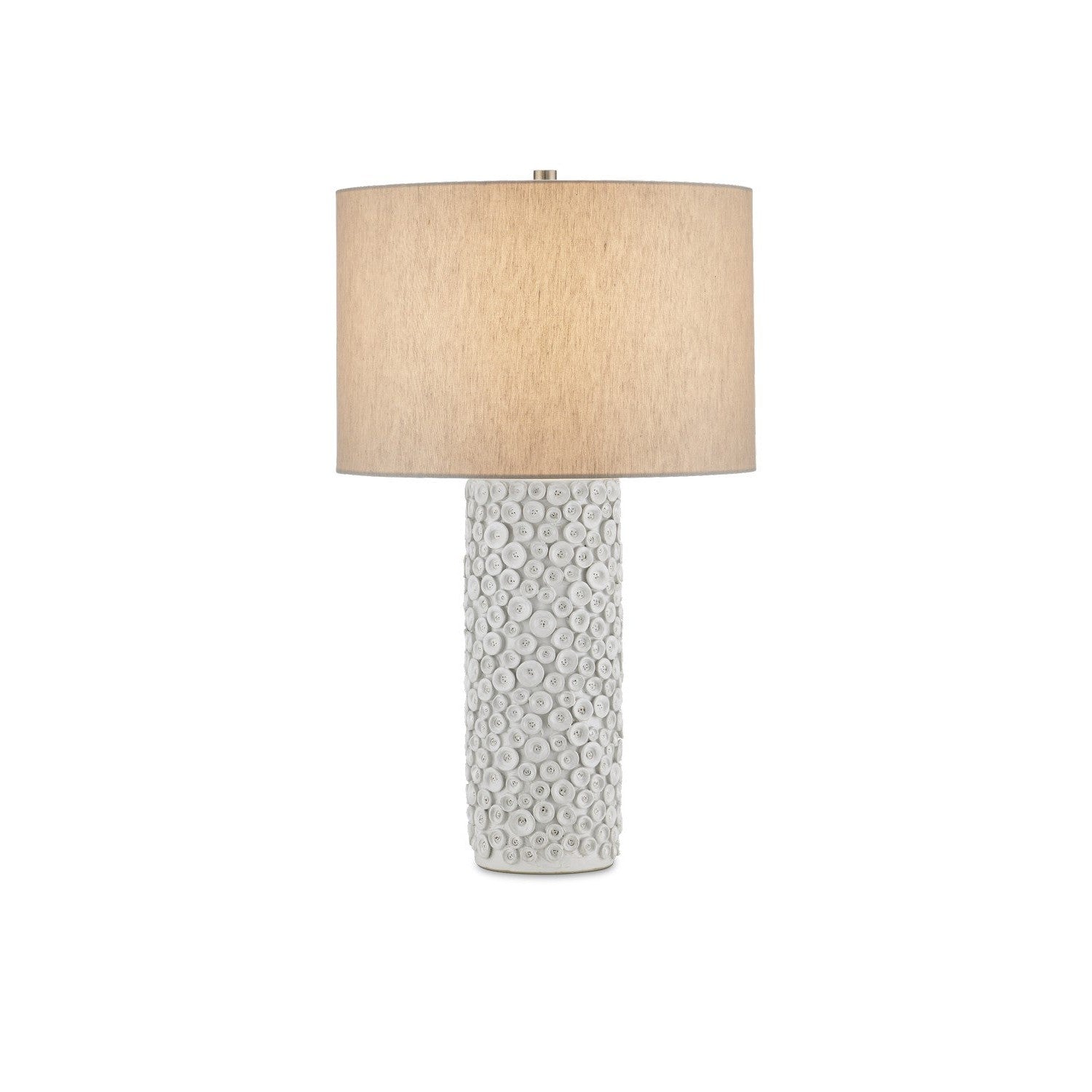 Currey and Company - 6000-0959 - One Light Table Lamp - Buttons Table Lamp - White