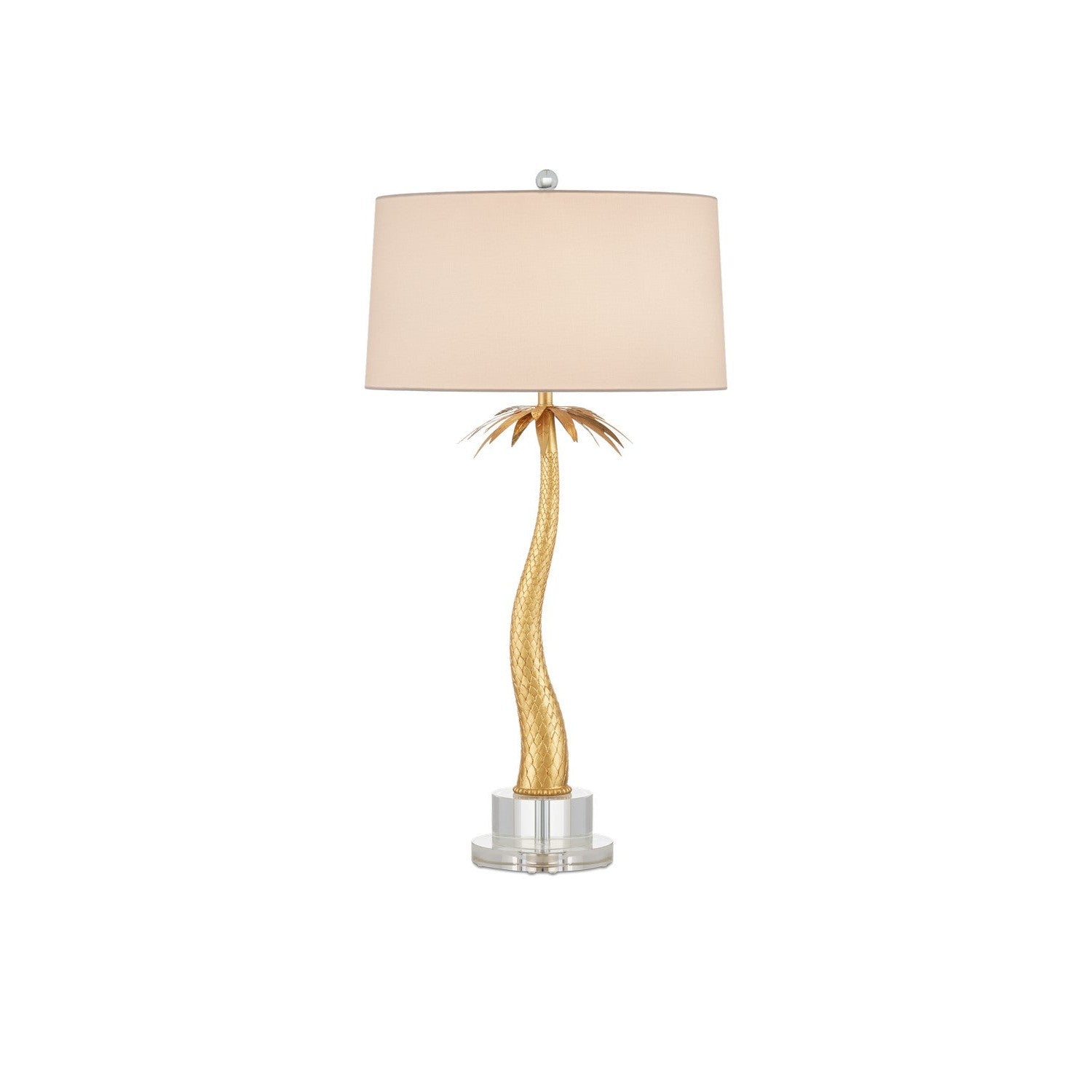 Currey and Company - 6000-0961 - Two Light Table Lamp - Mazari Table Lamp - Contemporary Gold Leaf/Clear