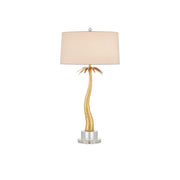 Currey and Company - 6000-0961 - Two Light Table Lamp - Mazari Table Lamp - Contemporary Gold Leaf/Clear
