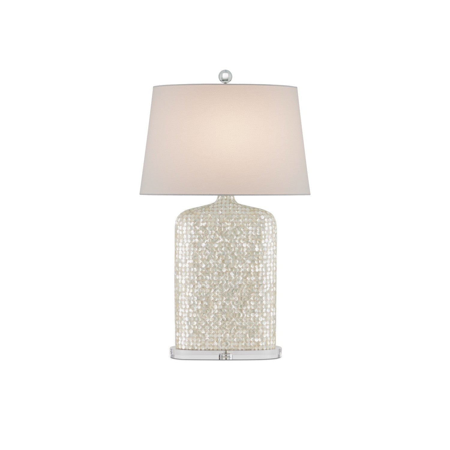 Currey and Company - 6000-0964 - One Light Table Lamp - Gerri Collection - White/Clear