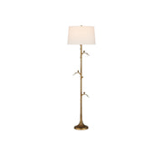 Currey and Company - 8000-0150 - One Light Floor Lamp - Piaf Collection - Antique Brass