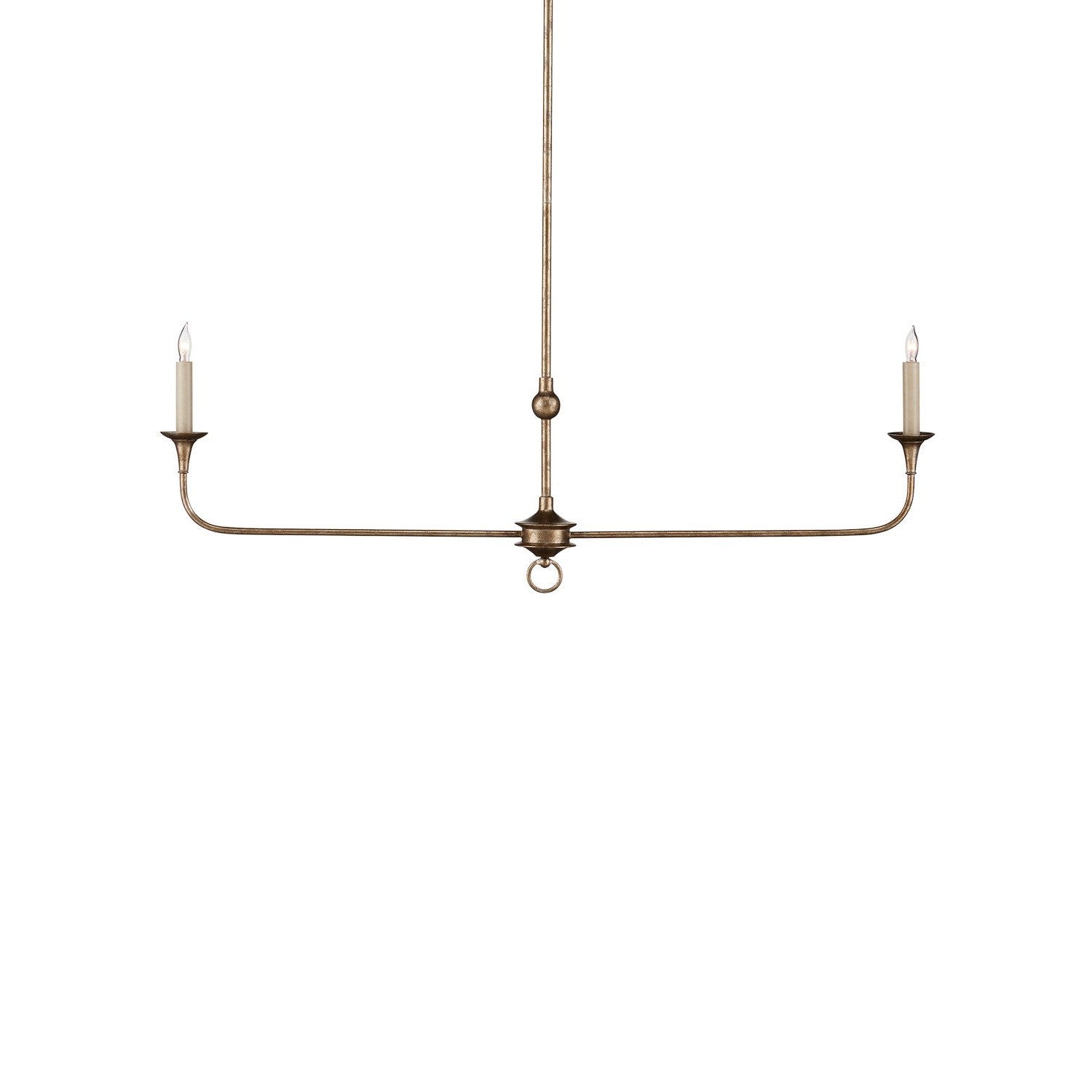 Currey and Company - 9000-1128 - Two Light Chandelier - Nottaway Collection - Pyrite Bronze