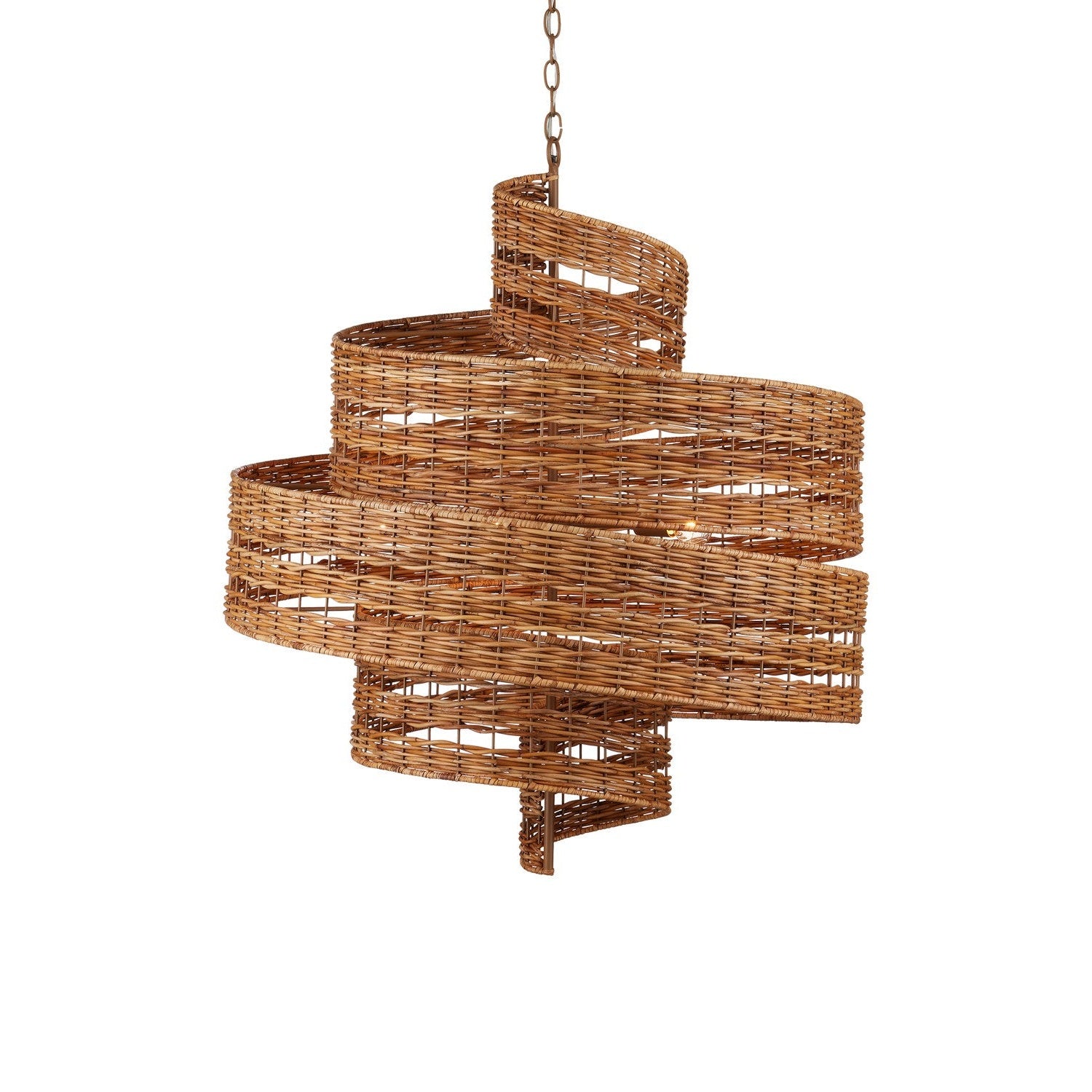 Currey and Company - 9000-1132 - Five Light Chandelier - Saisei Collection - Natural/Khaki
