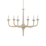 Currey and Company - 9000-1140 - Six Light Chandelier - Aleister Collection - Sandstone