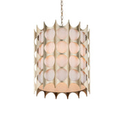 Currey and Company - 9000-1142 - Four Light Pendant - Bardi Collection - Contemporary Silver Leaf