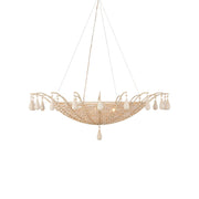 Currey and Company - 9000-1144 - Five Light Chandelier - Korg Chandelier - Sandstone