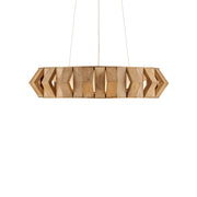 Currey and Company - 9000-1147 - One Light Chandelier - Plunge Collection - Toffee/Brass/White
