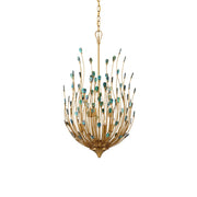 Currey and Company - 9000-1149 - Six Light Chandelier - Delphos Collection - Contemporary Gold/Natural