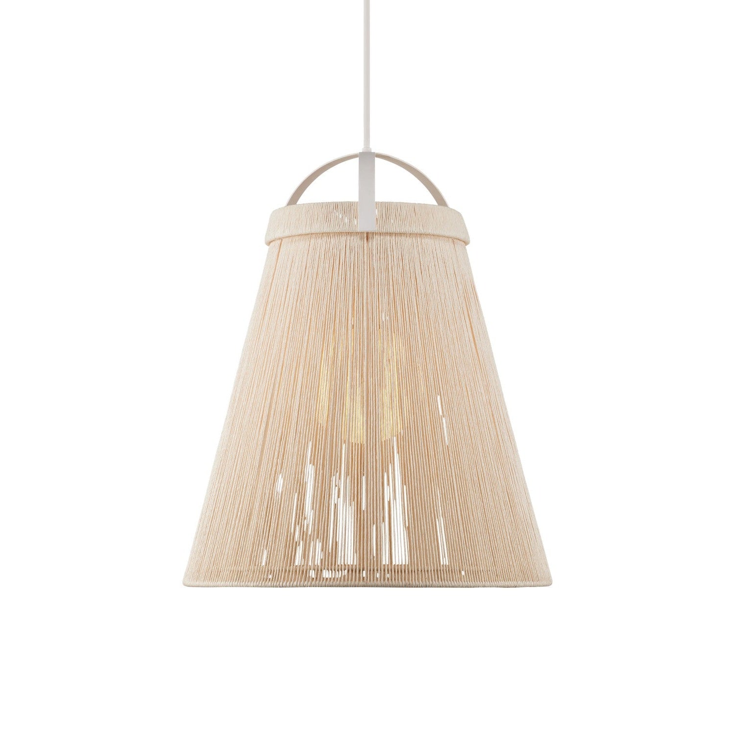 Currey and Company - 9000-1153 - One Light Pendant - Parnell Collection - White/Gesso White/Frosted White