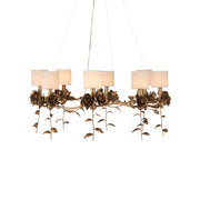 Currey and Company - 9000-1160 - Eight Light Chandelier - Rosabel Collection - Antique Brass