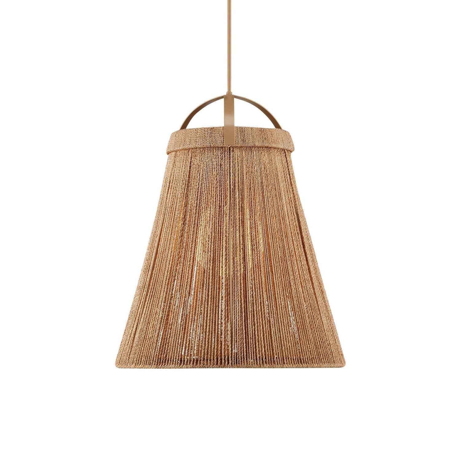 Currey and Company - 9000-1154 - One Light Pendant - Parnell Collection - Natural/Beige/Frosted White
